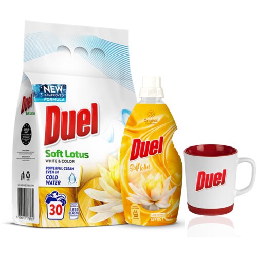 Duel set praškasti deterdžent soft lotus, 2.7kg + omekšivač soft lotus, 1.6l + šolja za kafu Cene