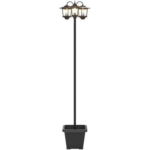  Lampion sa 3 glave s posadnikom Crna 32 x 32 x 188 cm Slike