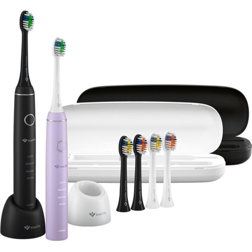 Truelife SonicBrush Compact sonična zobna &scaron;četka Duo Black / Lavender 2 kos Cene