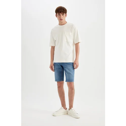 Defacto Regular Fit Jean Bermuda Shorts