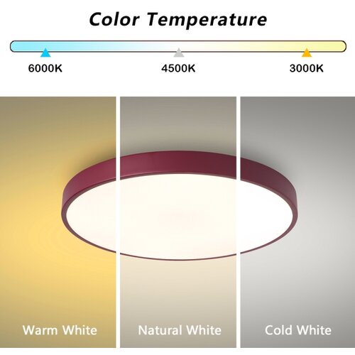  Brilagi-LED s prigu&amp;scaron;iva plafonsko LED svetlo POOL LED/60W/230V 3000-6000K 50 cm bordo + daljinski upravljač Slike