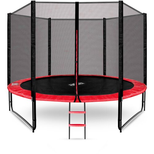 Aga SPORT PRO Trampolin 305 cm rdeča + za&amp;scaron;čitna mreža + lestev, (21110180) Slike