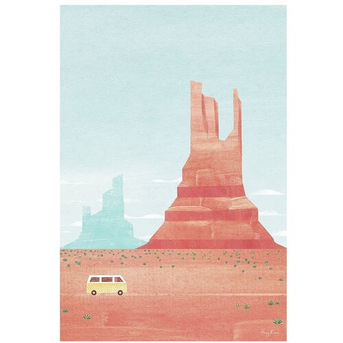 Travelposter Plakat 30x40 cm Monument Valley Slike