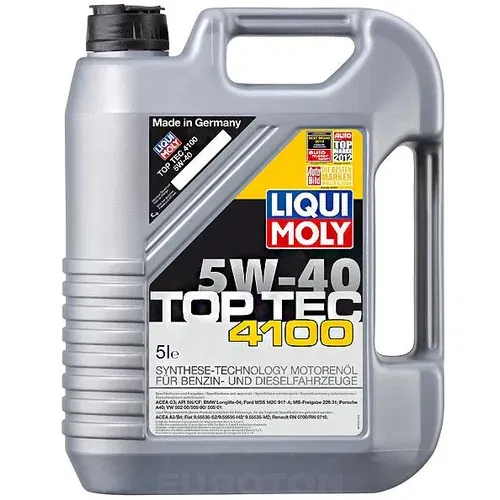 LIQUI-MOLY MOTORNO OLJE LIQUIMOLY Top-Tec-4100 5W-40 5L