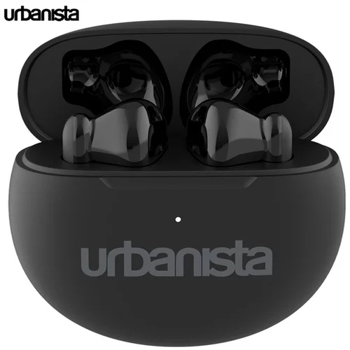 Urbanista brezžične slušalke, Bluetooth 5.3, TWS, do 20 ur predvajanja, upravljanje na dotik, IPX4 vodoodpornost, USB Type-C, črne (Midnight Black)
