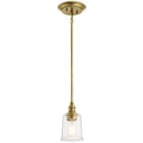 Elstead Lighting Elstead Waverly 1 mini viseča svetilka, naravna medenina, E27, (22097883) Cene