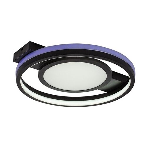 Rabalux Plafonjera Shirin, RGB, LED, Sa daljinskim, 40W, 3000-6500K, 43cm, Crno-bela Slike