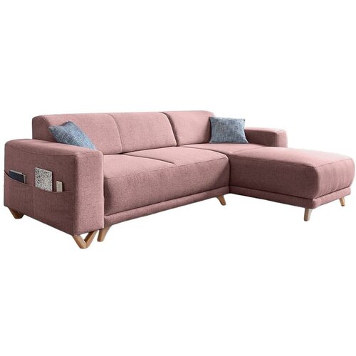 Miuform Ružičasta sklopiva/s prostorom za odlaganje kutna garnitura Classy Sophie &amp;ndash; Slike