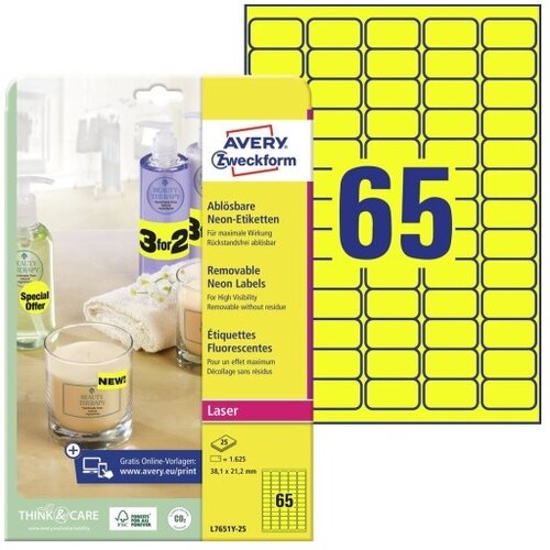  Etikete zweckform l7651y 1/25 ZWECKFORM1 Slike