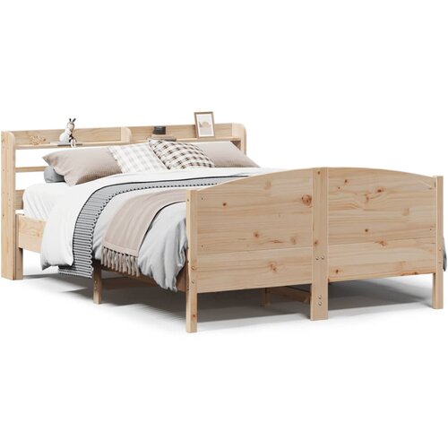 Maison Chic Posteljni okvir - Dvoposteljna postelja - Zakonska postelja brez vzmetnice 120x200 cm trdna borovina-J10512, (21766852) Cene