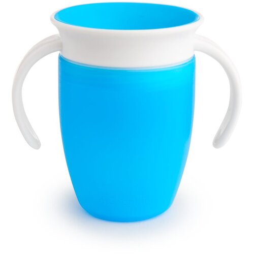 Munchkin Miracle 360&amp;deg; &amp;scaron;alica za učenje pijenja s ručkama Blue 6 m+ 207 ml Slike