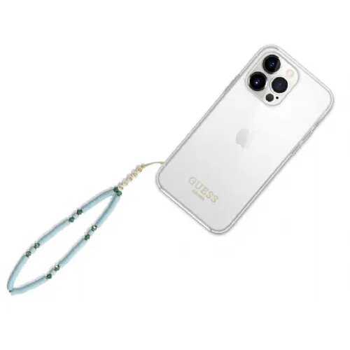 Guess GUSTBOHP zapestnica / obesek za telefon - Heishi Beads modra Slike