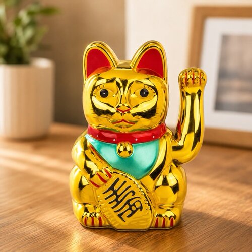  Mačka sreće koja ma&amp;scaron;e Maneki Neko Slike
