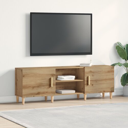 vidaXL TV omarica Trden hrast Les 150,2 x 30,3 x 50,2 cm TV omarica Cene