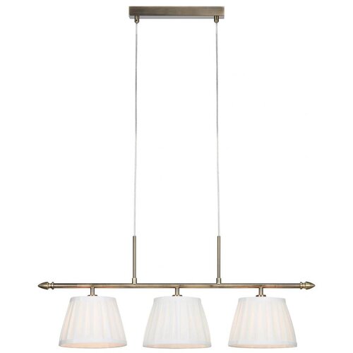 Marksl&amp;ouml;jd 108975 - Luster na sajli OXFORD 3xE14/40W/230V mesing/bela Slike