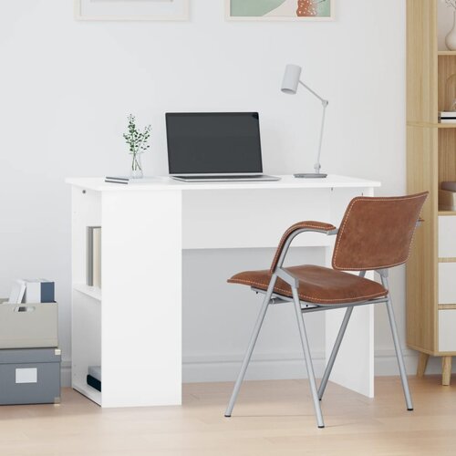vidaXL Radni stol bijeli 100 x 55 x 75 cm od konstruiranog drva Cene