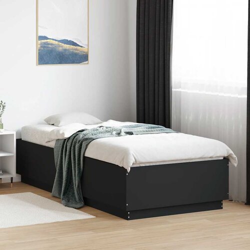 Furnova Posteljni okvir črn 100x200 cm inženirski les, (21941000) Slike