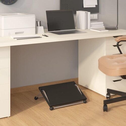 VidaXL Oslonac za noge crni 45 x 40 x 13,5 cm Slike