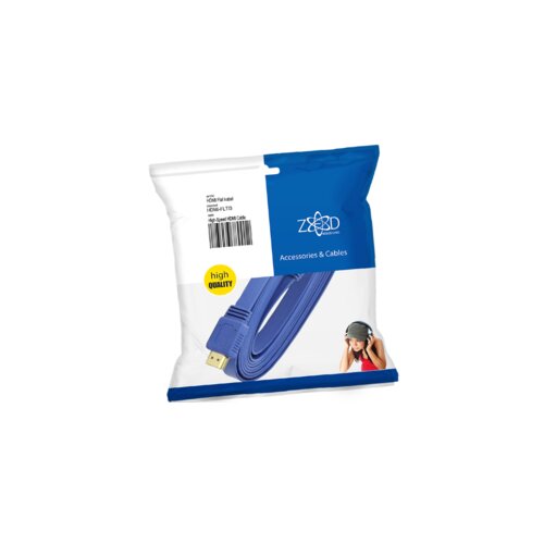 Zed Electronic elektronski HDMI kabel, plo&amp;scaron;čat, 3.0 m, ver. 2.0, 3D, Ethernet - HDMI-FLT/3 Slike