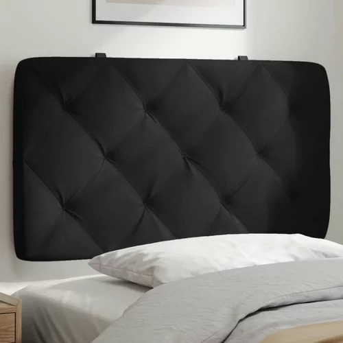 Jastuk za uzglavlje crni 90 cm baršunasti