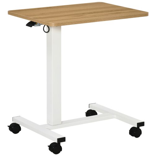Nesta Vi&scaron;insko nastavljiva miza za sedenje in stanje s kolesi, C-oblika, prenosna, bela, 70&ndash;110 cm, nosilnost 70 kg, (5000494040) Cene