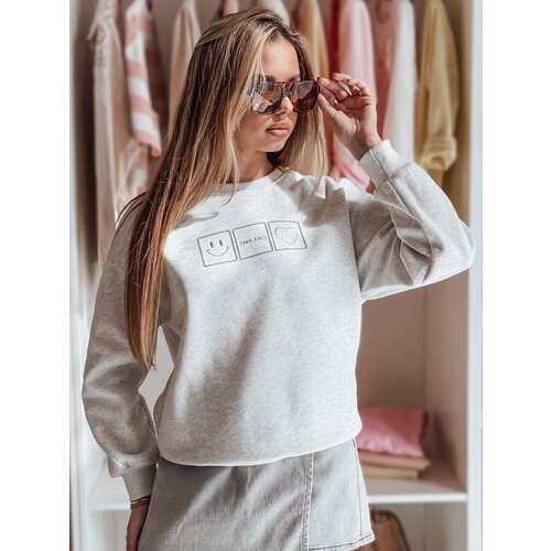 DStreet Bluza damska oversize z haftem EASYJOY szara Cijene