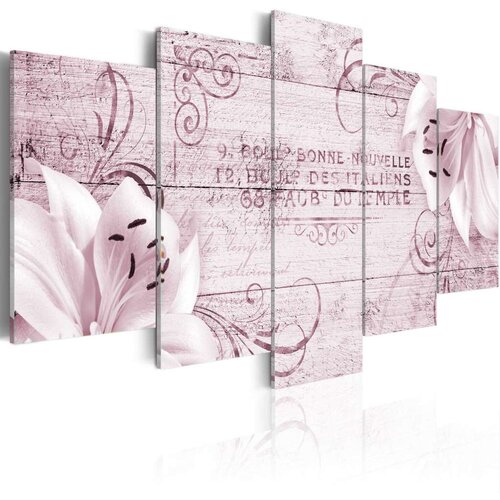  Slika - Flushed lilies 100x50 Slike