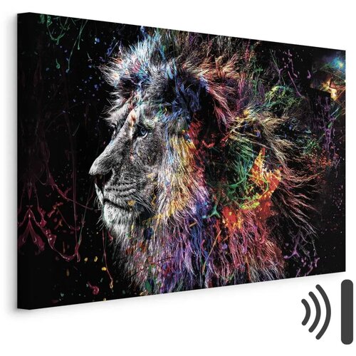  Slika - Crazy Lion (1 Part) Wide 90x60 Akustična Cene