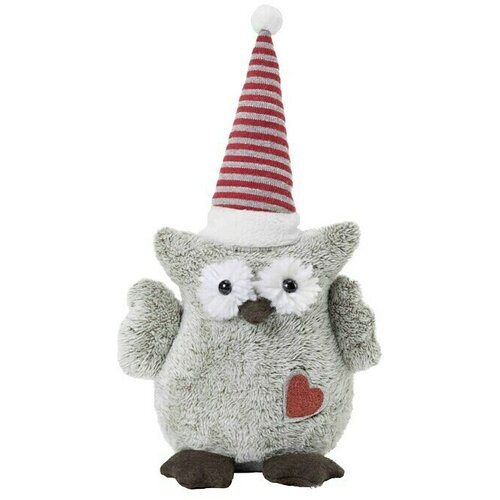  Dekorativna figura božična sova (siva, višina: 30 cm) Cene