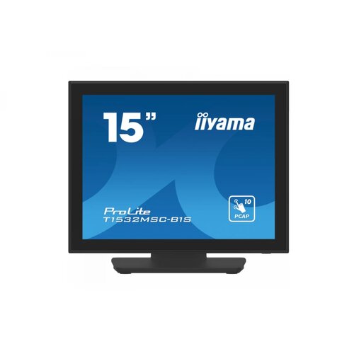 Iiyama 15" PCAP Bezel Free Front, 10P Touch, 1024x768, Speakers, VGA, DisplayPort, HDMI,330cd/m² (with touch), USB Interface, Built-In Power Adapter, Multitouch with supported OS Cene