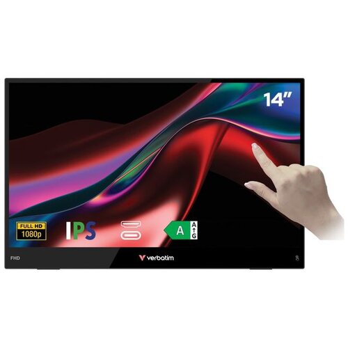 Verbatim prijenosni monitor osjetljiv na dodir LIGHT 14" #32400 Full HD 1080p, USB-C/HDMI Cijene