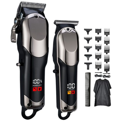 INF 2-v-1 strižnik za lase (mati+otro&scaron;ka) z digitalnim prikazom baterije Gunmetal, (5000289967) Cene