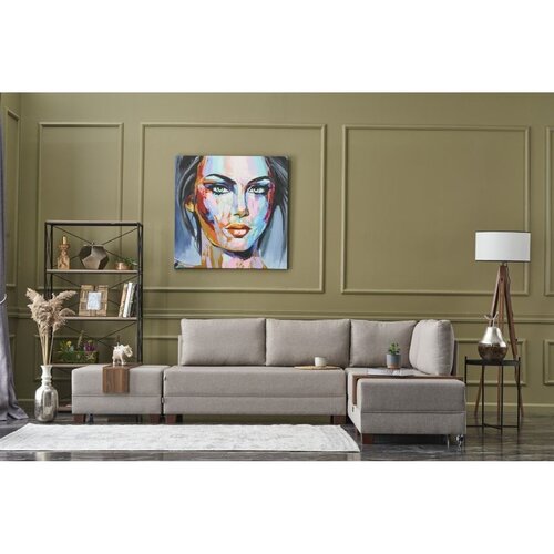 Atelier Del Sofa Fly Right ugaona garnitura na razvlačenje 210 × 280 cm, krem Cene