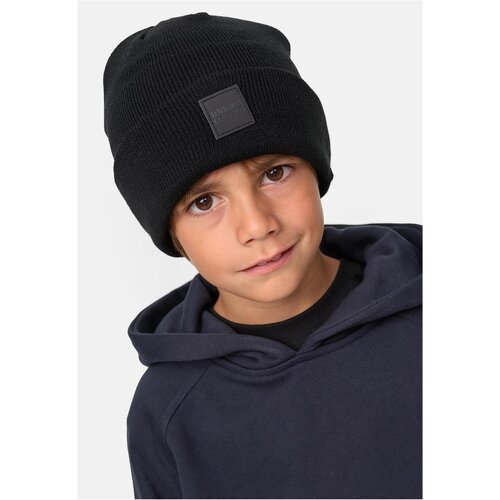 Urban Classics Kids Logopatch Beanie Kids 2-Pack Black/Royal Blue Slike