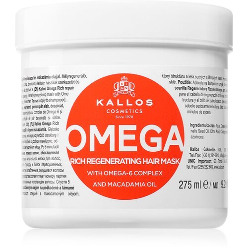 Kallos KJMN Professional Omega hranilna maska za lase z omega-6 kompleksom in makadamijevim oljem 275 ml Cene