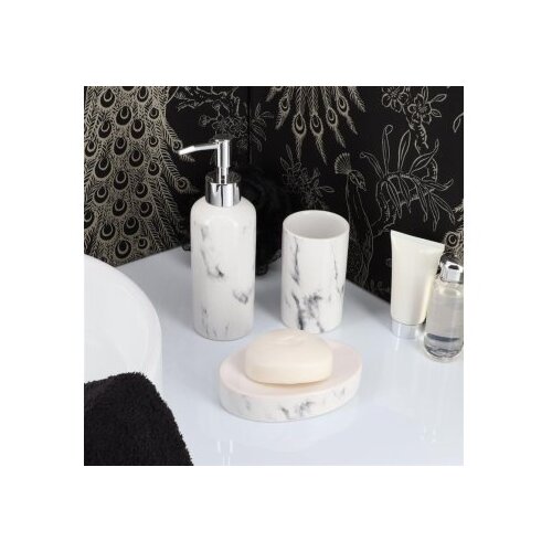 Tendance posuda za sapun marbre keramika 13x8,5x3cm Slike
