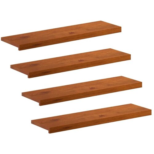  Stepenica 4 kom. 90 x 25 x 2 cm Smeđa Čvrsto Hrastovo Drvo - Smeđa 90 x 25 x 2 cm 4 Cijene