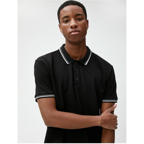 Koton Polo T-shirt - Black - Slim fit Slike
