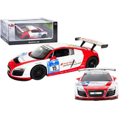  Licencirani auto na daljinsko upravljanje AUDI R8 LMS 1:24 - bijelo/crveni Cene