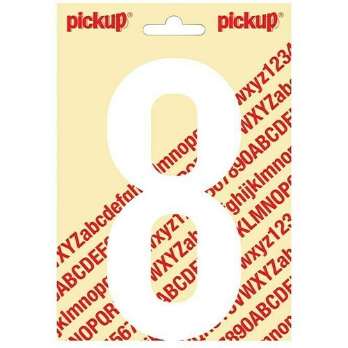 Pickup Naljepnica (Motiv: 8, Bijele boje, Visina: 150 mm) Slike