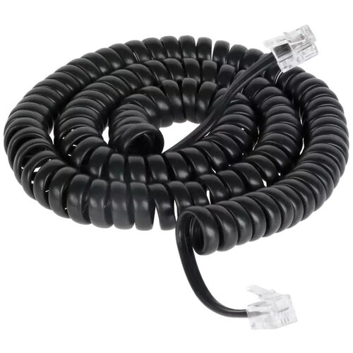 Cabletech Telefonski kabel spirala 0.4m/2.1m črni, (20811551) Cene