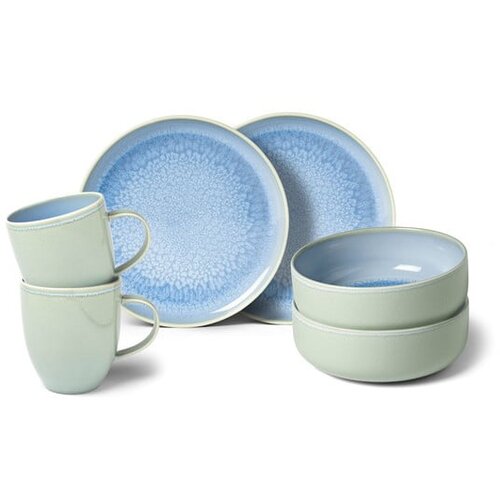 Like | Villeroy &amp;amp; Boch 6-dijelni set tirkiznog porculanskog posuđa Villeroy &amp;amp; Boch Like Crafted Slike