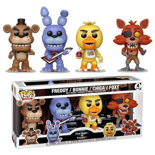 Funko Bobble Figure Anime - Five Night At Freddy&amp;#039;s POP! - 4- pack - Freddy / Bonnie / Chica / Foxy Slike