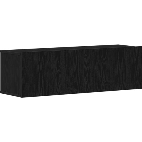 vidaXL Set TV komoda s policom Ostalo s pohranom s vratima 4 pcs Crni hrast 30.5 x 30 x 110 cm Cene