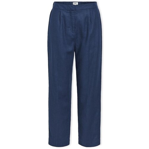 .OBJECT Wella Trousers - Dark Denim Plava Cijene