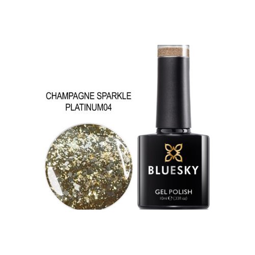  BLUESKY CHAMPAGNE SPARKLE TRAJNI LAK 10ML Slike