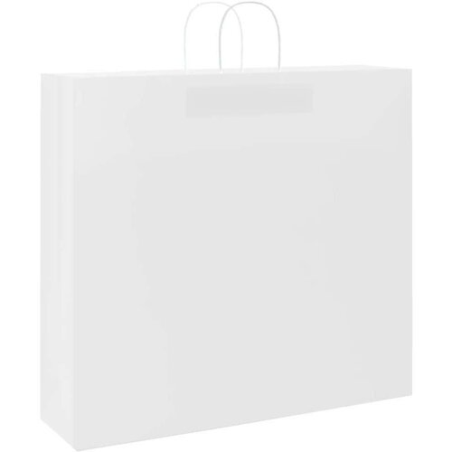  Papirnate vrečke 250 kosov z ročaji bela 54x15x49 cm - - Bela - 28.1 - 54 x 15 x 49 cm - 2025- Slike