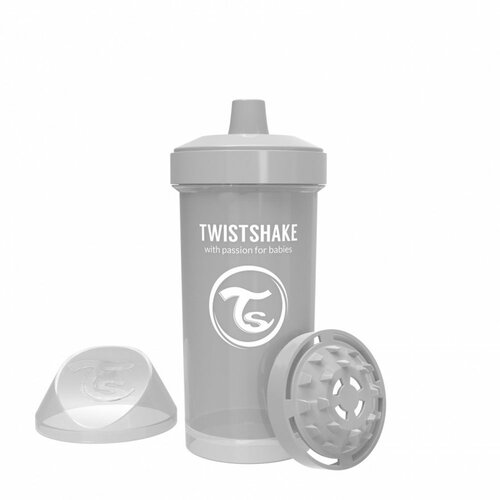 Twistshake Flaša za decu 360ml siva Slike