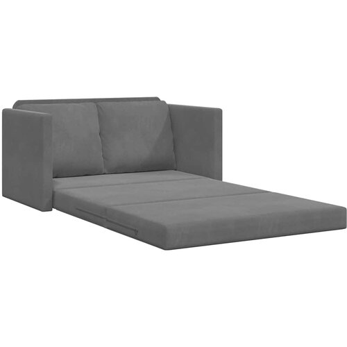 Podni kauč na razvlačenje 2-u-1 tamnosivi 122x204x55 cm bar&amp;scaron;un Slike
