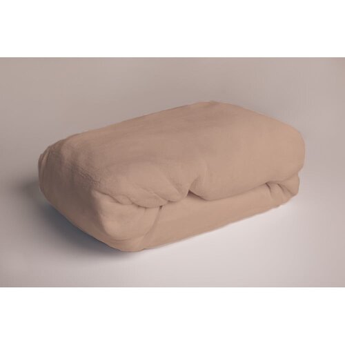 Jerry Fabrics Smeđa plahta s gumom od mikropliša 90x200 cm – Cene